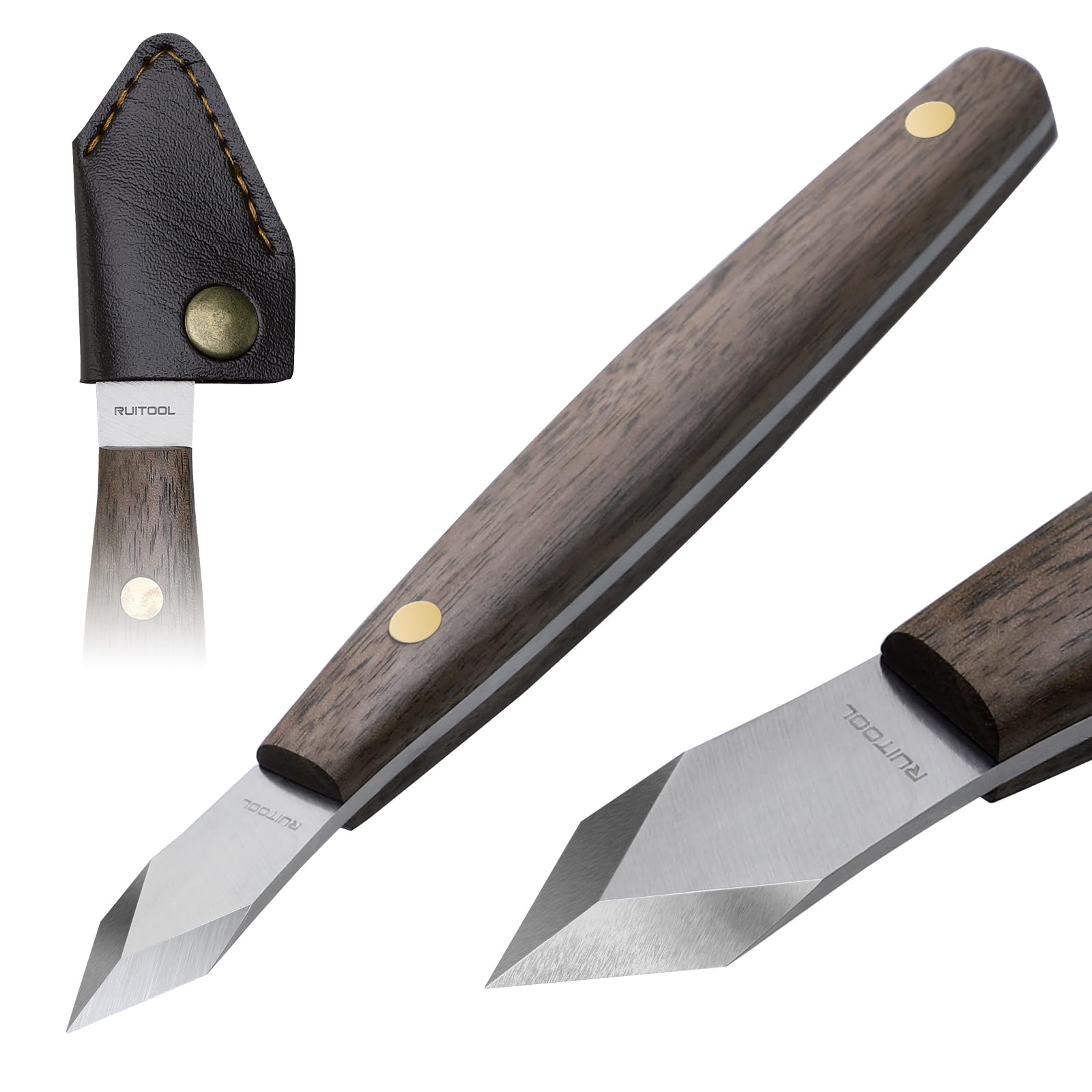 Leatherwork Knife Sheath - RUITOOL 마킹 나이프 고탄소강 목공 스크라이브