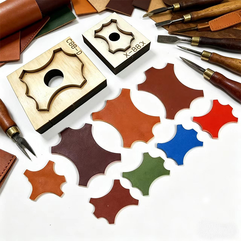 Leatherwork Projects - C88 사각형 꽃무늬 가죽 커팅 다이