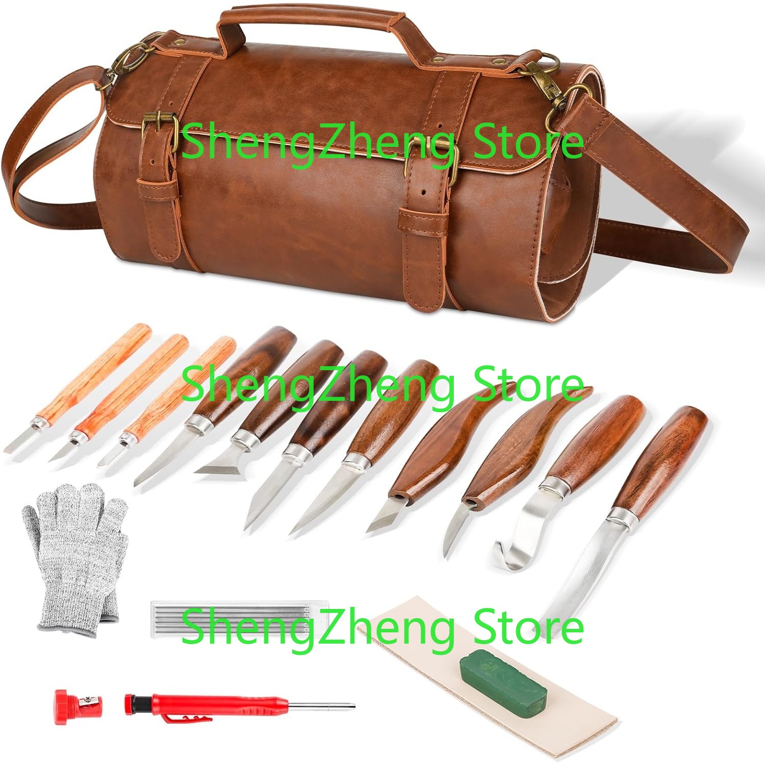 Beginner Leatherwork Kit - 나무 조각 도구 세트 키트 초보자
