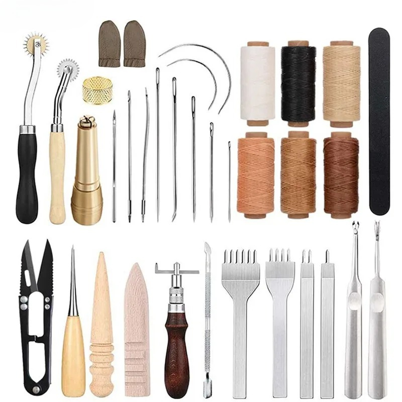 Beginner Leatherwork Kit - 초보자를 위한 25종 가죽 공예 도구