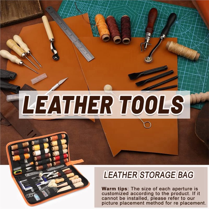 Beginner Leatherwork Kit - JHD 가죽 공예 도구 키트 66종