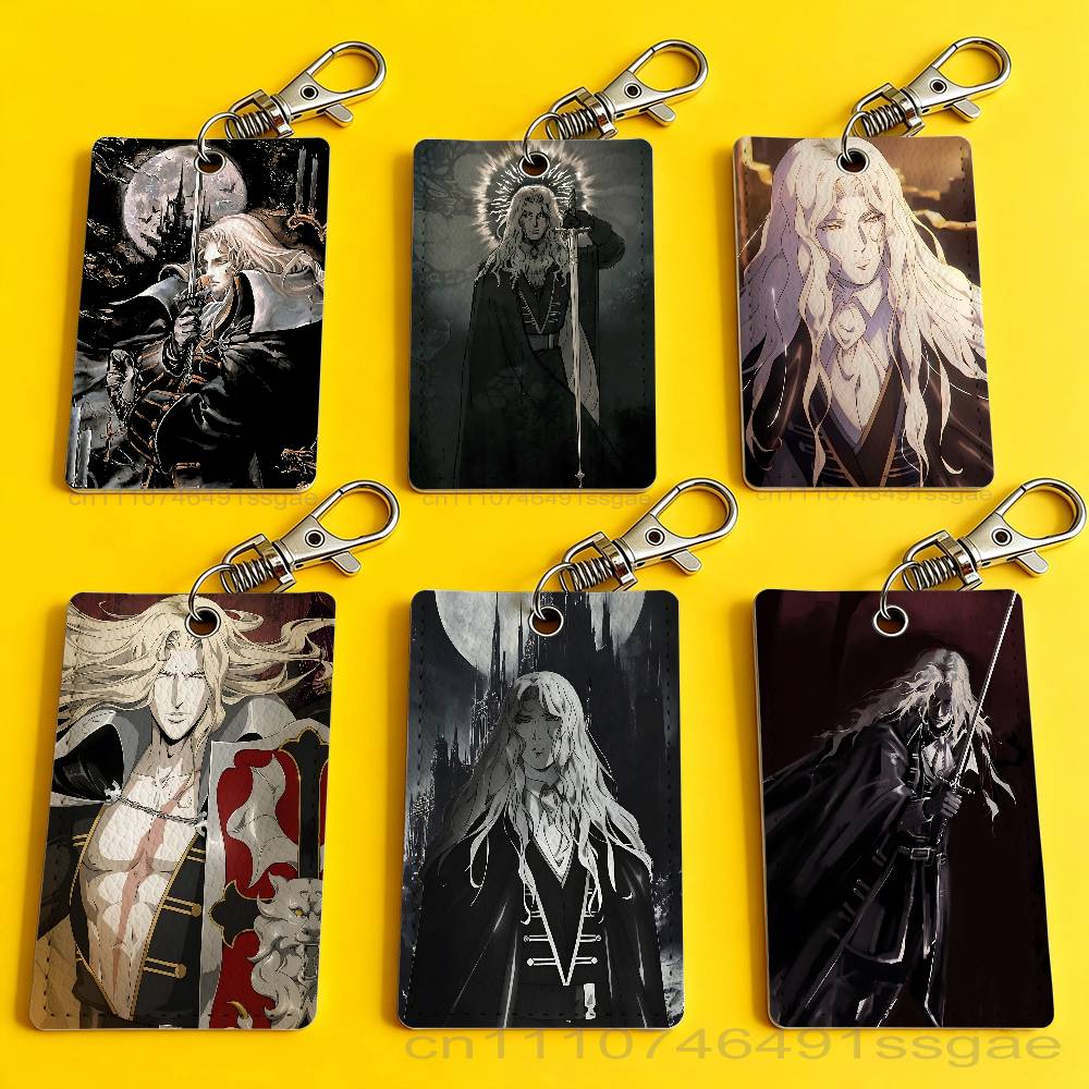 Leather Works - 게임 C-Castlevania Alucard 배지 홀더 은행용