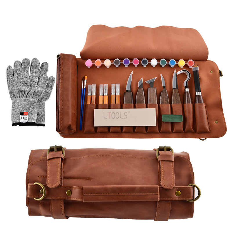 목각 키트 디럭스 수제 조각 칼 세트 대형 PU 가죽  - Beginner Leatherwork Kit 리뷰 및 가격
