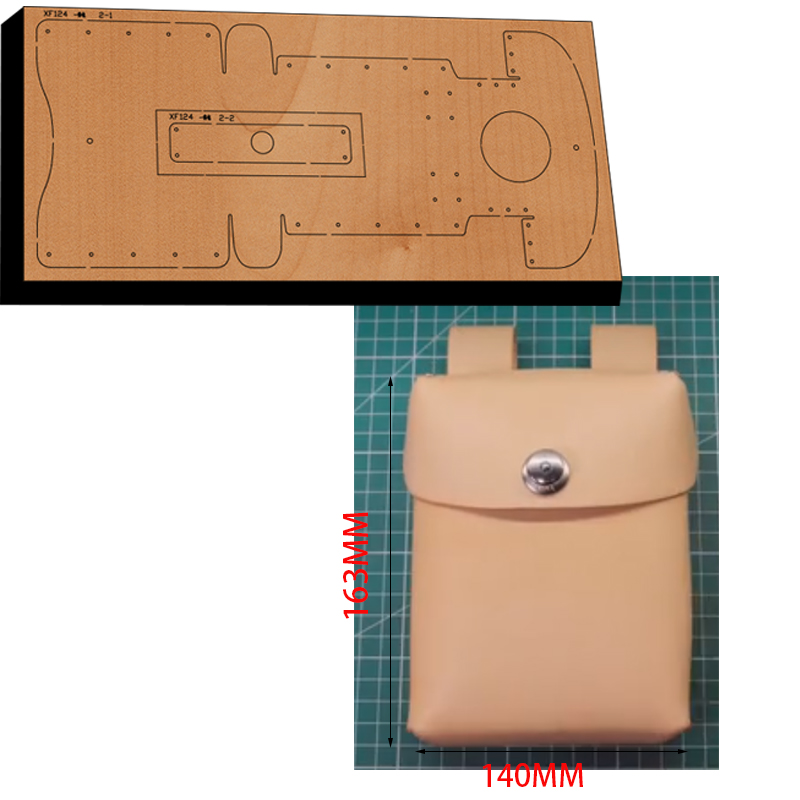 새로운 일본 스틸 블레이드 나무 다이 휴대 전화 포켓  - Leathercraft Japan 리뷰 및 가격