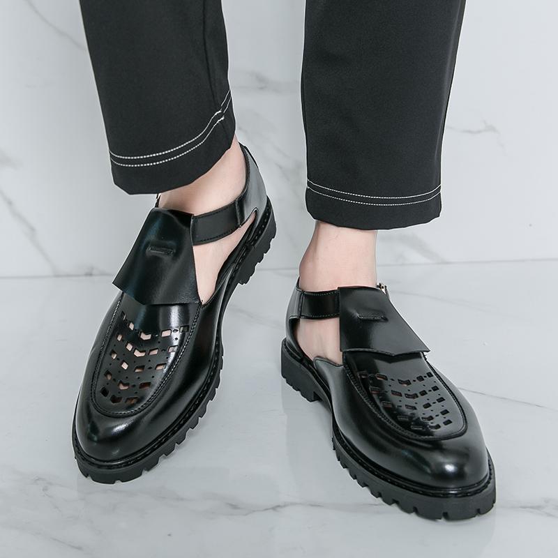 남성 비즈니스 여름 가죽 샌들 신사용 고품질 영국 레트 - Leather Work Dress 리뷰 및 가격