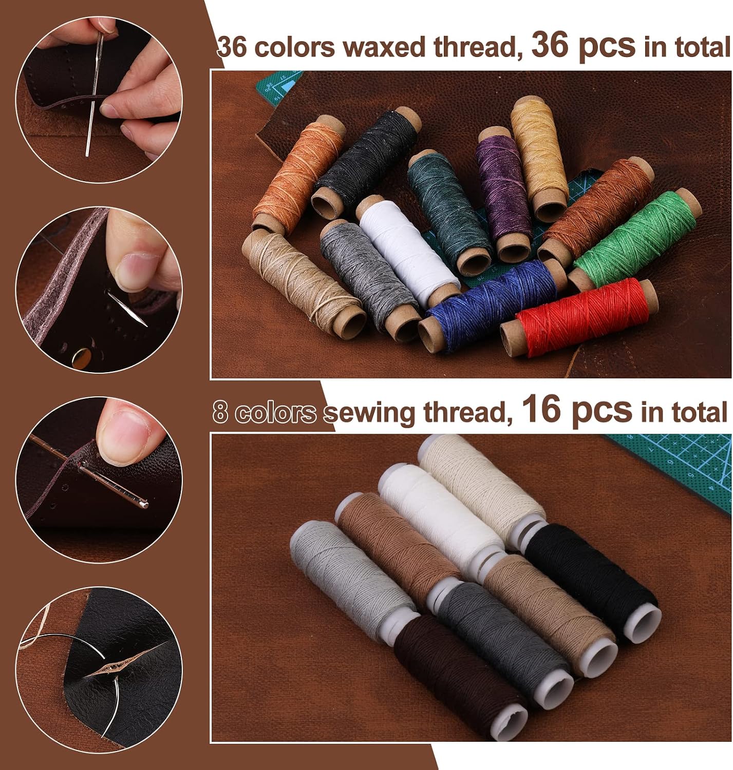 초보자를 위한 628종 가죽 공예 도구 세트, 가죽 포 - Beginner Leatherwork Kit 리뷰 및 가격