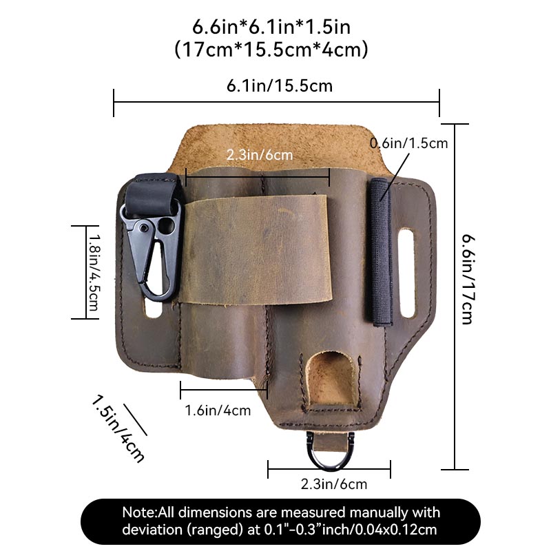 정품 가죽 전술 패니 팩, 야외 작업 허리 벨트 가방, - Leatherwork Knife Sheath 리뷰 및 가격