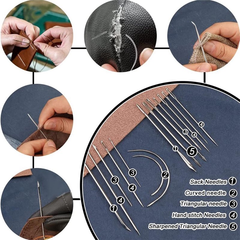 AB08-가죽 공예 도구 세트 66종 왁스칠한 실, 그 - Beginner Leatherwork Kit 리뷰 및 가격