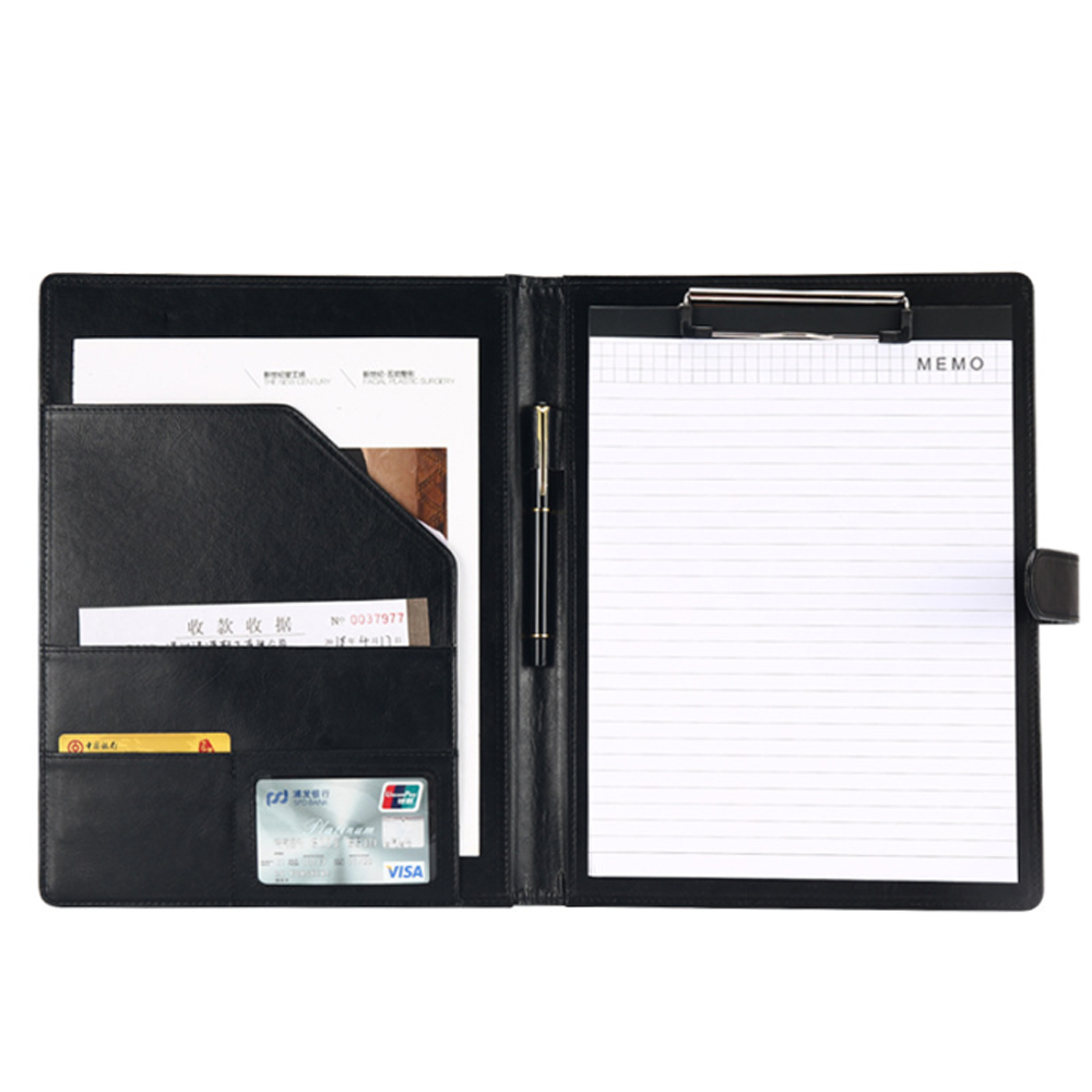 A4 회의 폴더 비즈니스 문구 폴더 가죽 계약 파일 폴 - Leather Work Folder 리뷰 및 가격