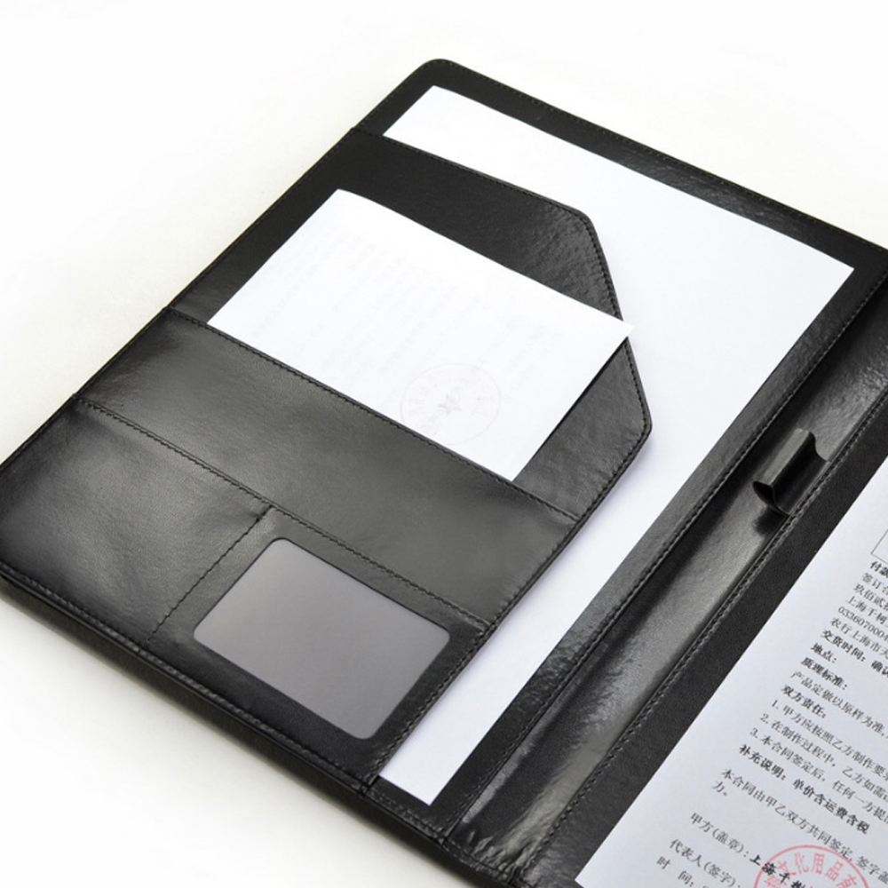A4 회의 폴더 비즈니스 문구 폴더 가죽 계약 파일 폴 - Leather Work Folder 리뷰 및 가격