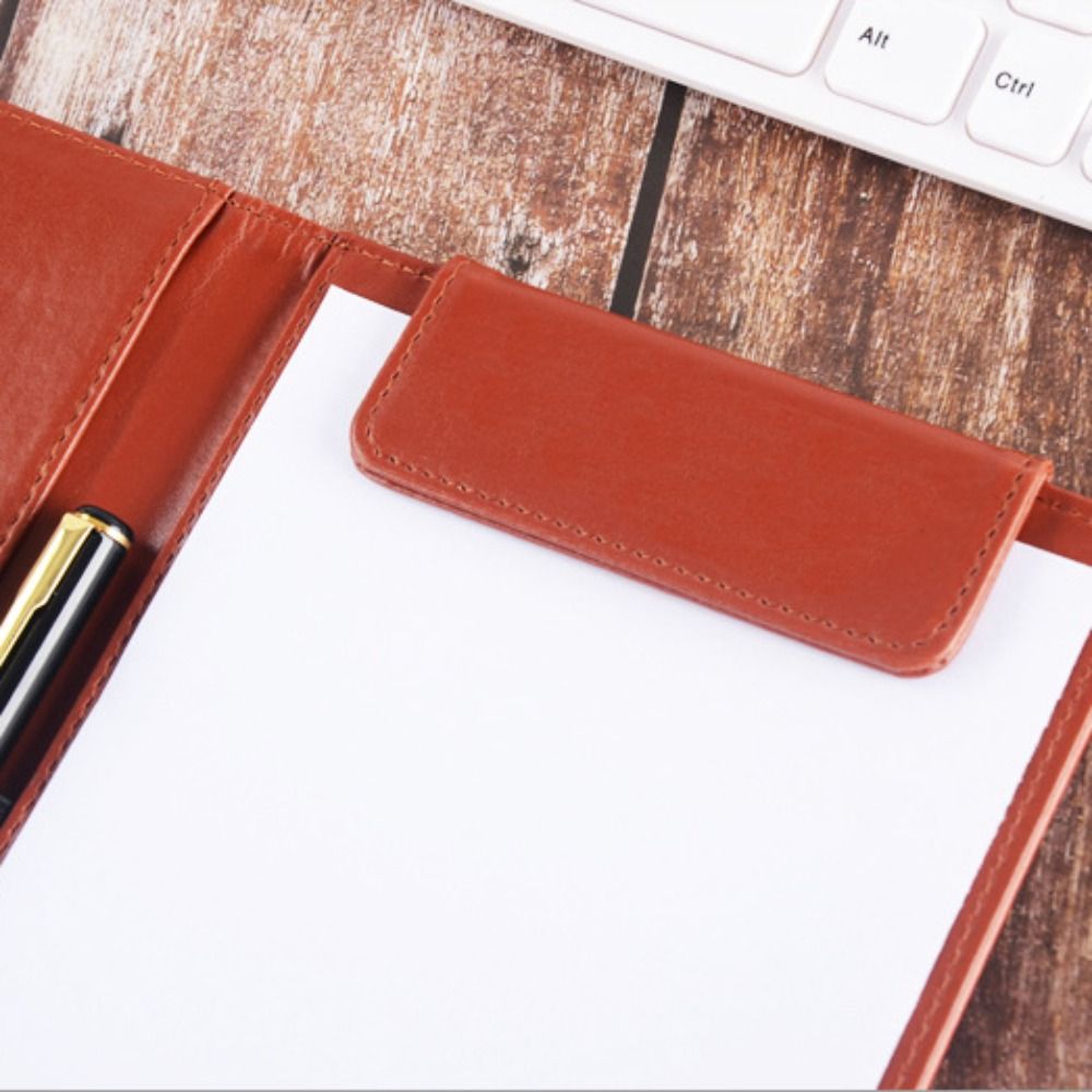 PU 가죽 A5 파일 폴더 카드 슬롯과 탄성 펜 홀더  - Leather Work Folder 리뷰 및 가격