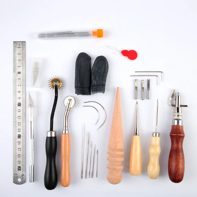 초보자를 위한 가죽 공예 도구 세트, 전문 가죽 공예  - Beginner Leatherwork Kit 리뷰 및 가격