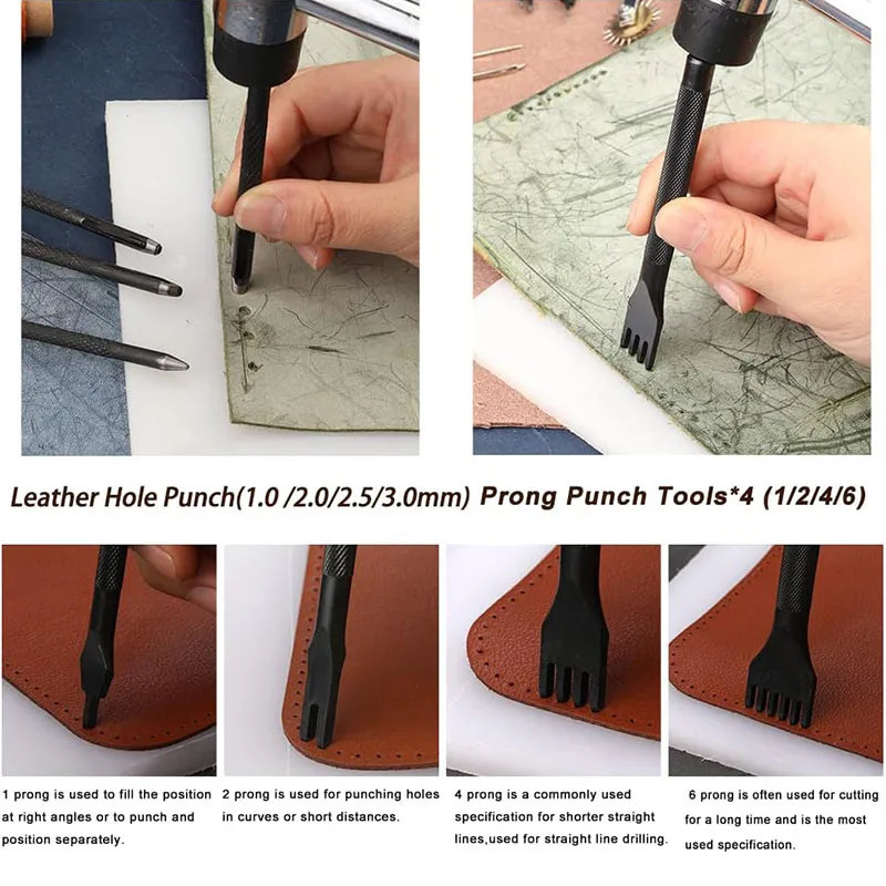 가죽 공예 도구 세트, 실용적인 가죽 공예 키트 (왁스 - Beginner Leatherwork Kit 리뷰 및 가격