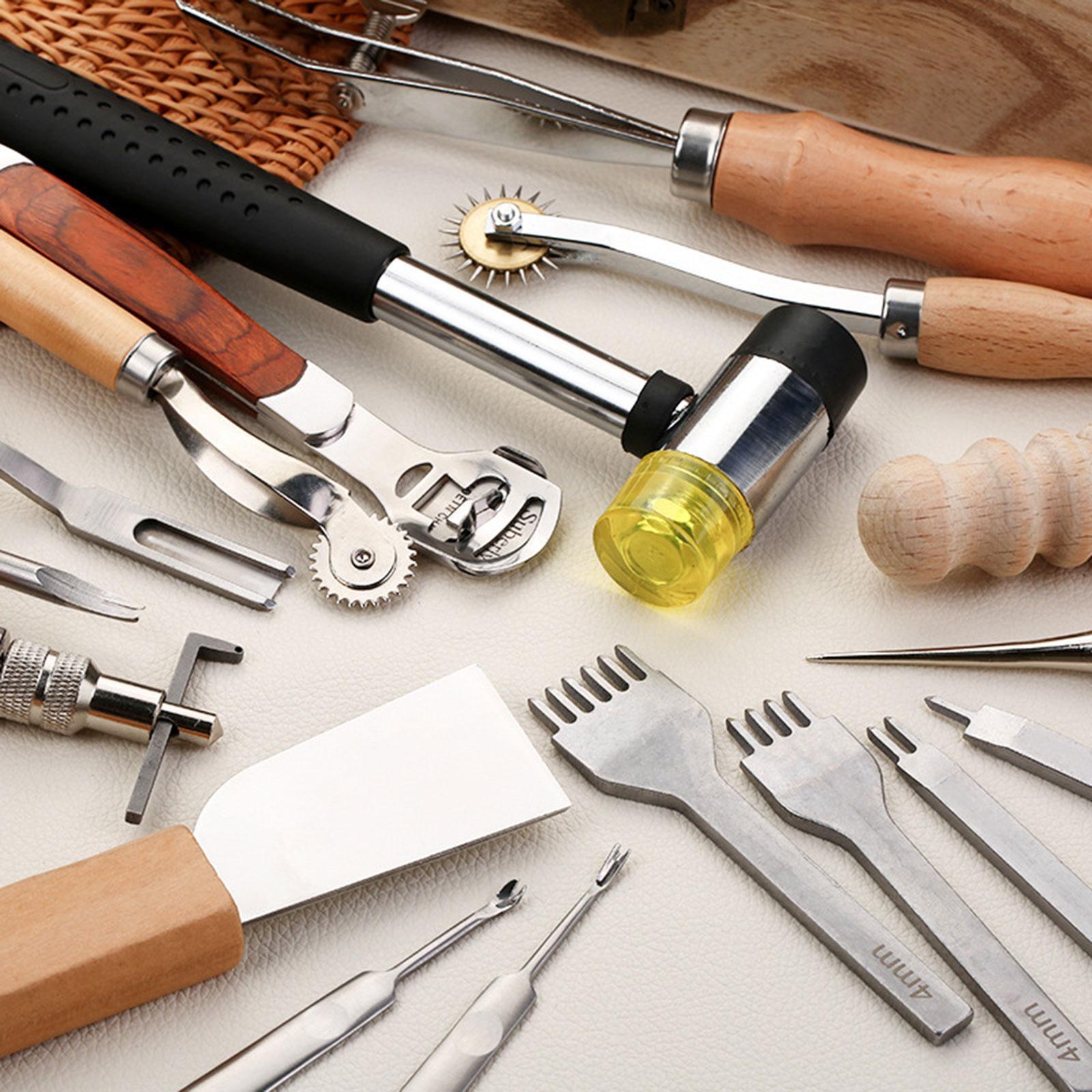 29x PU 가죽 작업 키트 장비 액세서리 PU 가죽  - Beginner Leatherwork Kit 리뷰 및 가격