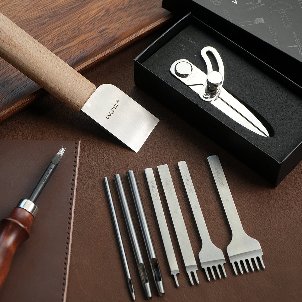 WUTA 74개 가죽 공구 세트 초보자 전문가 재봉 펀 - Beginner Leatherwork Kit 리뷰 및 가격