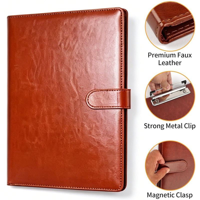 다기능 A4 가죽 컨퍼런스 폴더, 내장형 펜 홀더, 비 - Leather Work Folder 리뷰 및 가격