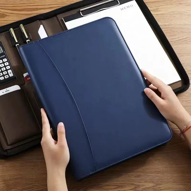 PU 가죽 포트폴리오 A4 문서 케이스 지퍼 비즈니스  - Leather Work Folder 리뷰 및 가격