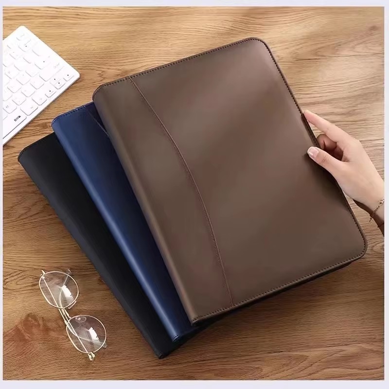 PU 가죽 포트폴리오 A4 문서 케이스 지퍼 비즈니스  - Leather Work Folder 리뷰 및 가격